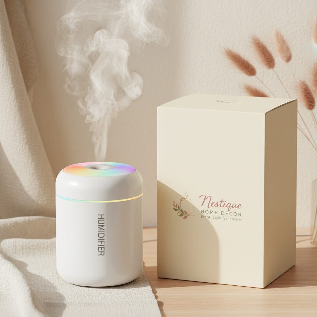 Nestique White Humidifier with Branded Box